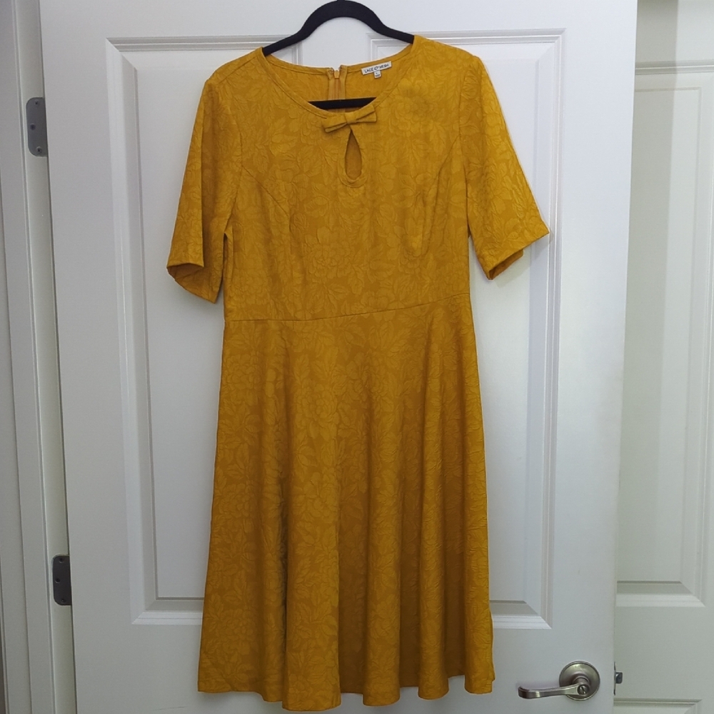 Elegant Mustard Yellow Dress